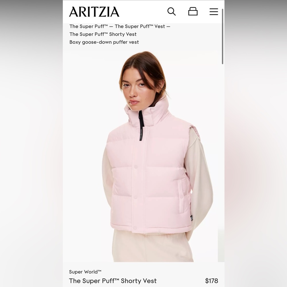 Aritzia Super Puff Vest